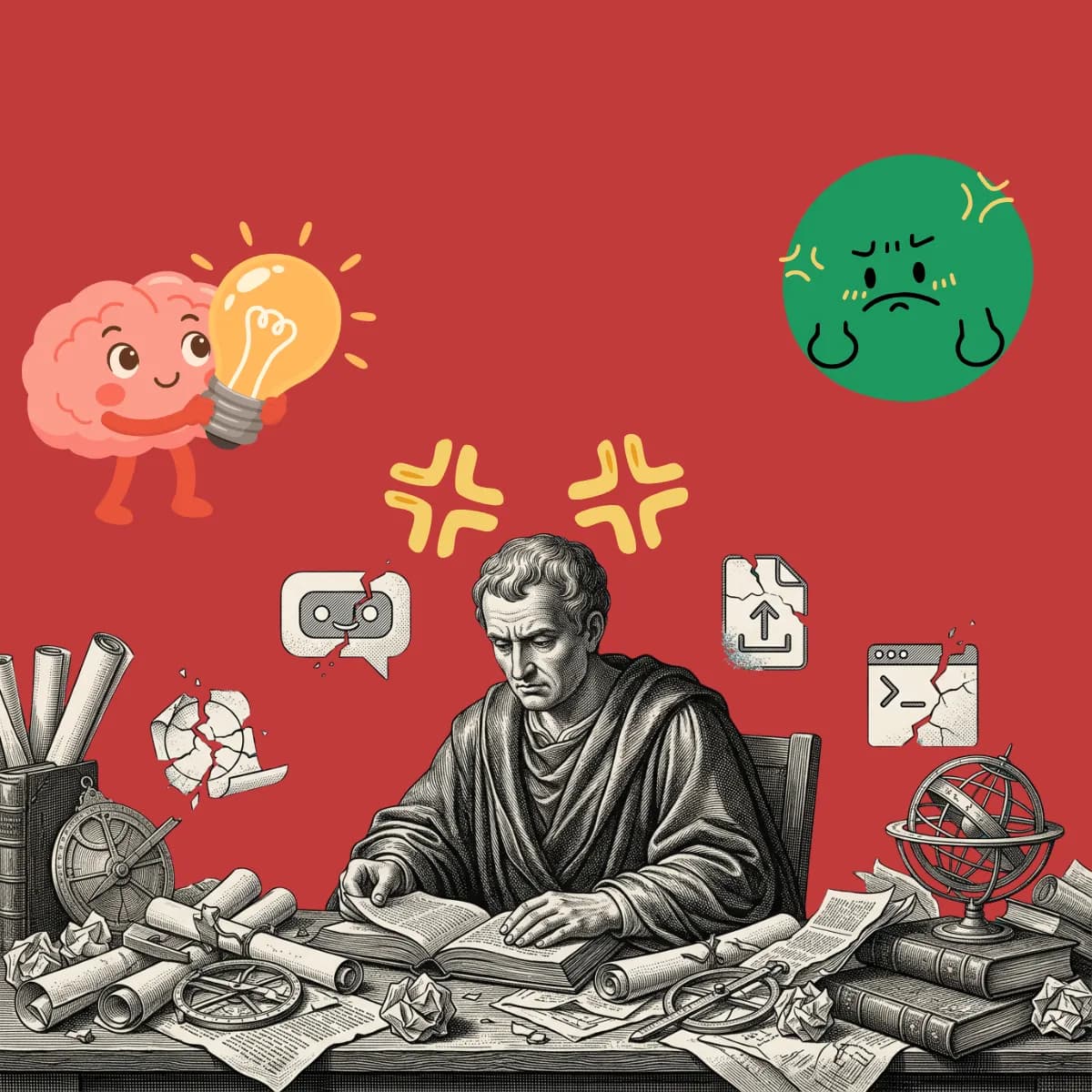 Editorial illustration showing the many tools professionals have already tried