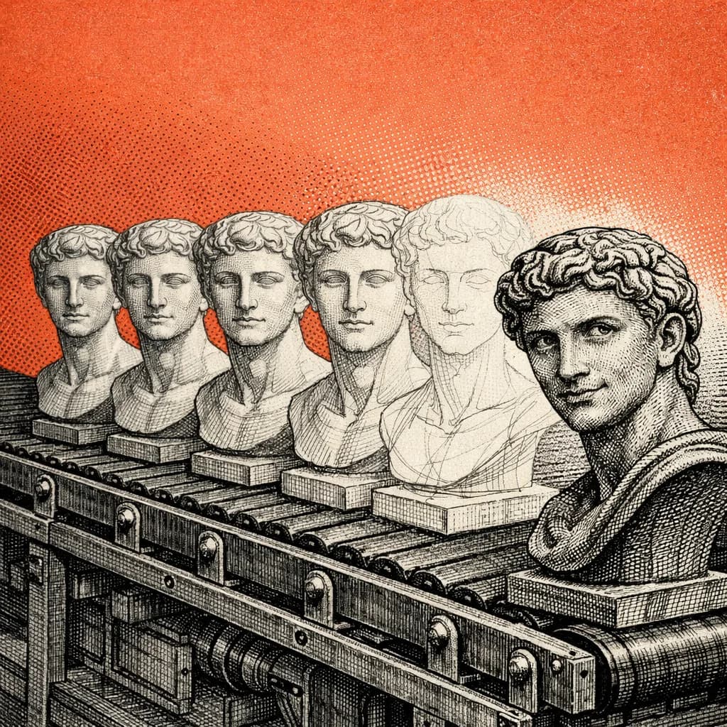 Abstract illustration exploring what makes professionals unique in the age of AI